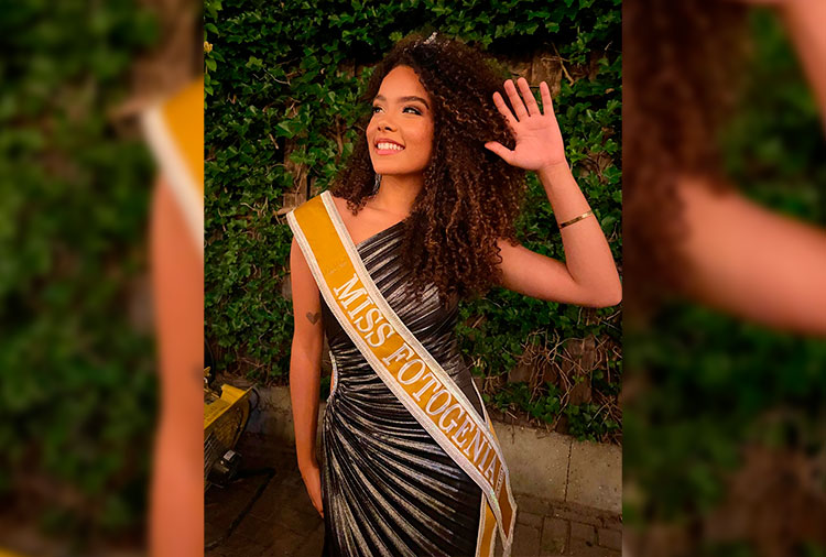 Modelo e cantora ficou com a faixa de Miss Fotogenia / Foto: reprodução